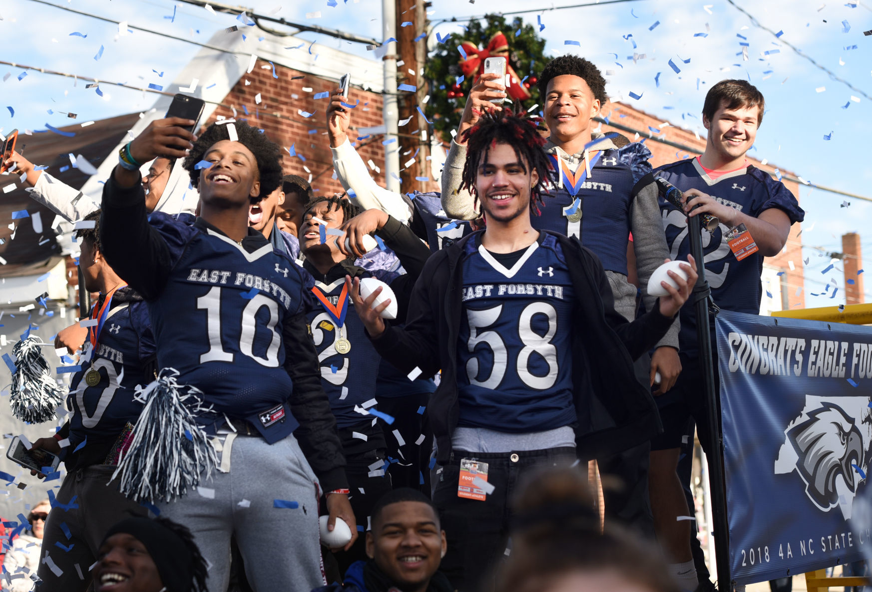 East Forsyth Victory parade